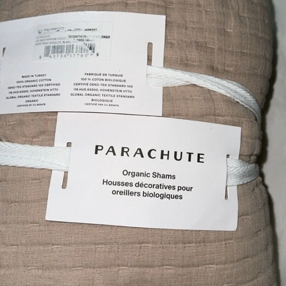 NWT Set of 2 x Parachute Organic Cotton King Size Pillow‎ Cover Sham Set